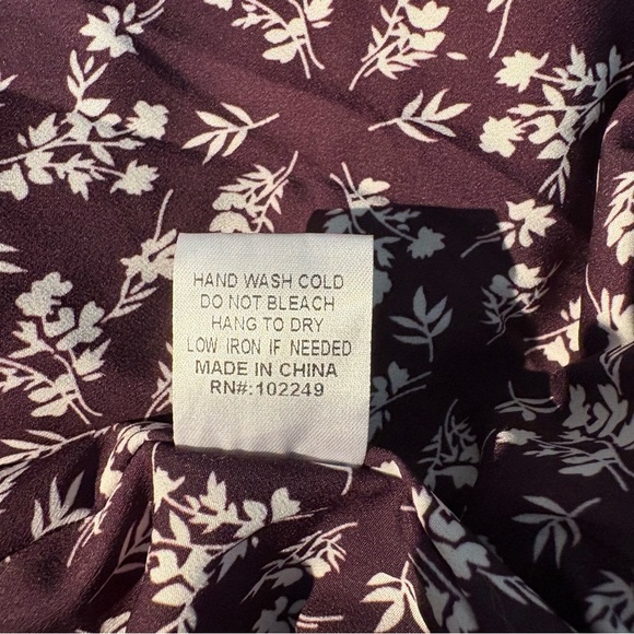 Anthropologie Skies are Blue ~ Plush Velvet Duster Coat in Dark Plum M - Picture 13 of 14